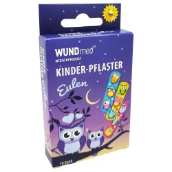 WundMed Barns Gips Ugglamotiv - 10 st.