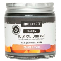 Naturlig tannkrem Truthpaste Charcoal Orange & Fennikel