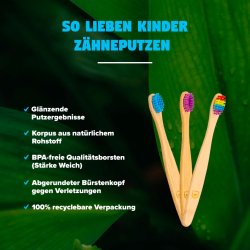 Brne Bambus Tandbrste Dental Delight Bamboolino Kids