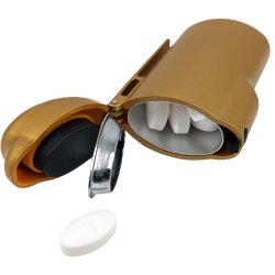 Pilleboks Gull Lettere form Pilleboks