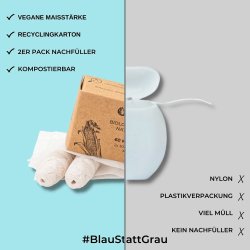 Tandtrd uden PFAS Chinchilla Majs 2 x 30 mtr.