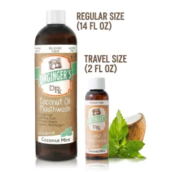 Dr. Ginger's Coconut Oil Coconut Mint � Fluorvrije monddouche met kokosolie en xylitol (60 ml)