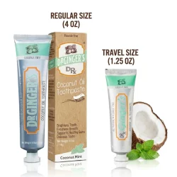 Dr. Ginger's Coconut Oil Coconut Mint Travel Size 35 g � Fluorvrije tandpasta met kokosolie en xylitol