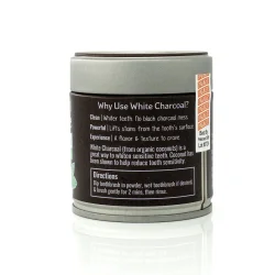 Dr. Ginger's Powdered White Charcoal &amp; Hydroxyapatite Coconut Mint � Tandpoeder met wit actieve kool (36g)