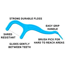 Tandtrds-bjler Trueocity Extreme Clean Flossers 50 stk.