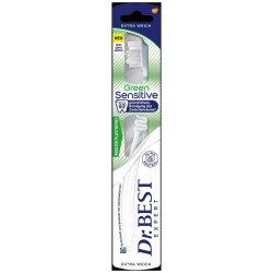 Hllbar tandborste Dr. Best Green Sensitive Extra Soft