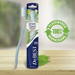 B�rekraftig tannb�rste Dr. Best GreenClean Medium