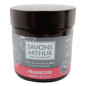 Ekologisk barntandkrm Savons Arthur Rasperry