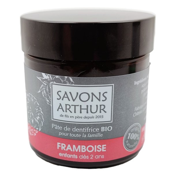 Ekologisk barntandkrm Savons Arthur Rasperry