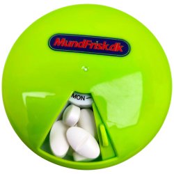 Pilleboks Rundt svingbart lokk Pilleboks 7 rom 