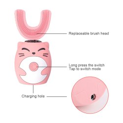 U-vormige elektrische tandenborstel voor kinderen - -. Smart