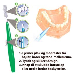 Spaltebrster 20 stk. MundFrisk 0,8 mm GRNN
