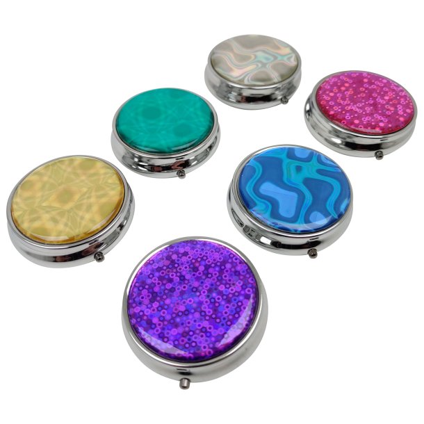 Pilleske Hologram Etui Med 3 Rum