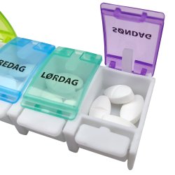 Pilleboks Med Fjeder Farvede Lg 