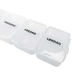 Pilleboks Stor nettbrettboks med ukedager