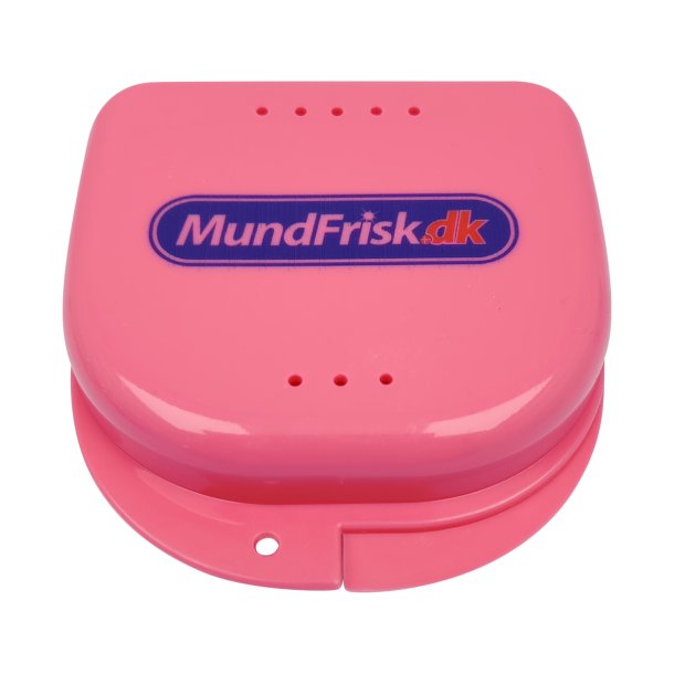 Etui til opbevaring af protese, bideskinne, b�jle, tandbeskytter mv.