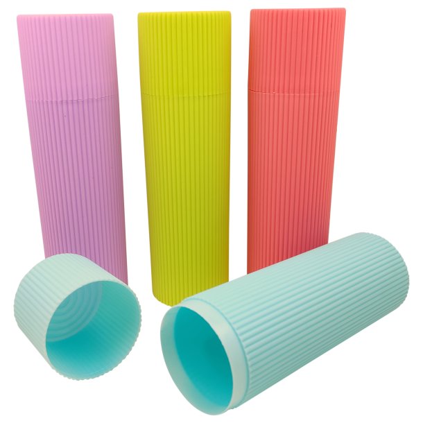 Rejse-etui Til Tandbrste og Tandpasta Rillet - STOR