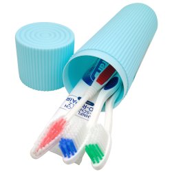 Rejse-etui Til Tandbrste og Tandpasta Rillet - STOR