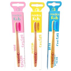 Nordics Bambus Tandbrster Til Brn Blde Brstehr