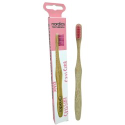 Nordics Bamboo Tandborstar Med Mjuk Borst