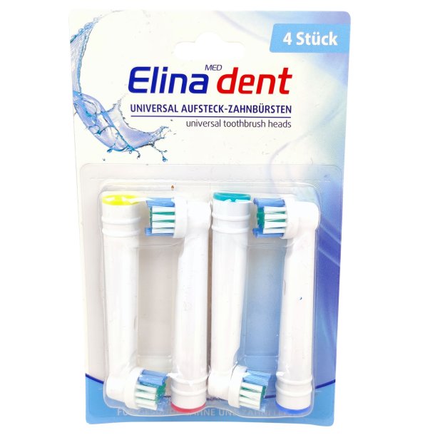 Elina Dent Brstehoveder Til Oral-B - 4 stk.