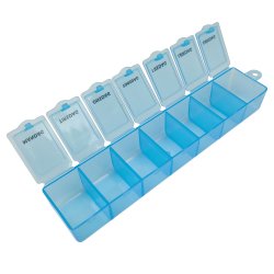 Pilleboks 7-dagers liten nettbrettboks  flere farger