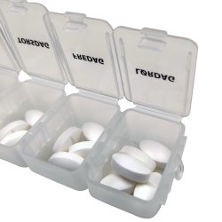 Pilleboks Stor nettbrettboks med ukedager