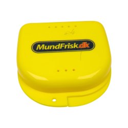 Fodral fr frvaring av proteser, bettskenor, hngslen, munskydd etc.