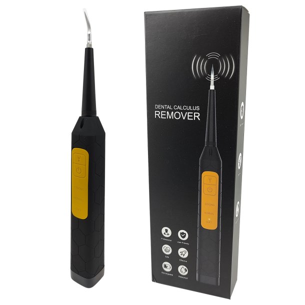 Elektrische tandenreiniger voor tandplak en tandsteen Zwart
