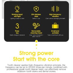 Elektrischer Zahnreiniger gegen Plaque und Zahnstein