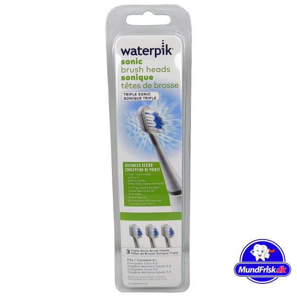 Waterpik Complete Care Dreifach-Schallbrstenkpfe STRB-3EW