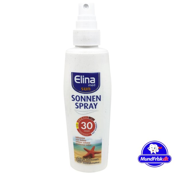 undersøgelse Inspicere renovere Solcreme Spray Elina SPF 30 - Solcreme - MundFrisk.dk