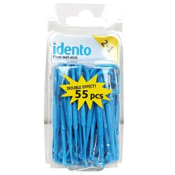 Idento 2 in 1 Floss &amp; Stick Floss Clips 55 Stk.