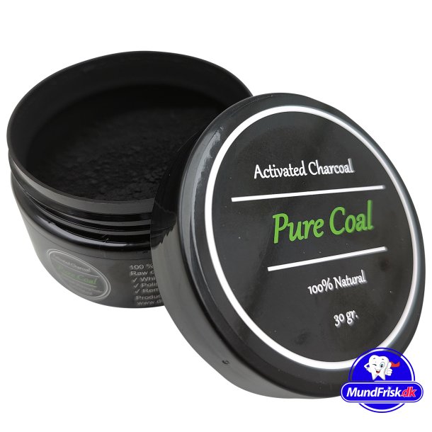 Tandblegnings Pulver Pure Coal Tandpasta Aktivt Kul