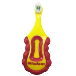 Wisdom Brnetandbrste Til Baby 0-2 r Med Teether
