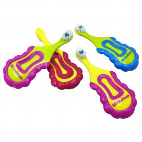 Wisdom Brnetandbrste Til Baby 0-2 r Med Teether