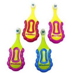 Wisdom Brnetandbrste Til Baby 0-2 r Med Teether