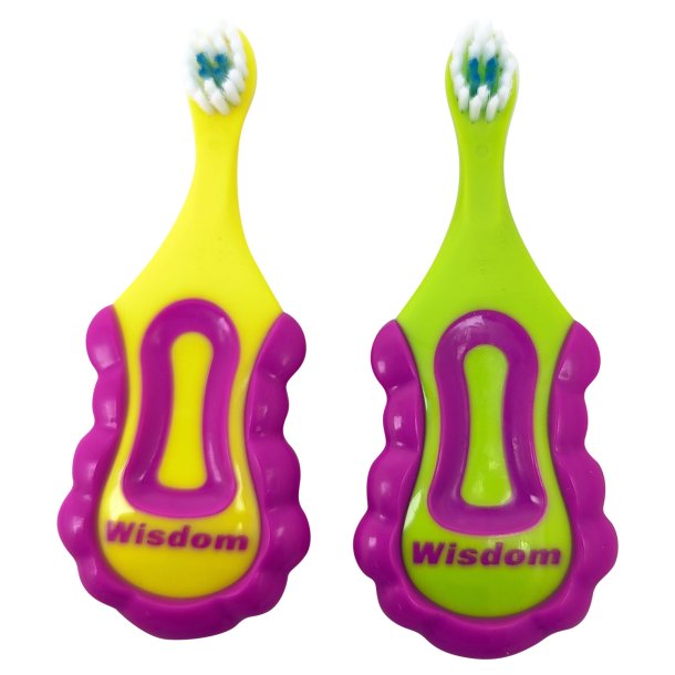 Wisdom Step by Step 0�2 �r Supersoft B�rnetandb�rste � Ekstra Bl�d Tandb�rste til Baby og Sm�b�rn PINK