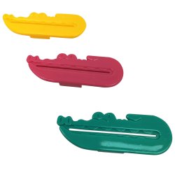 3 stk. Tubeklemmer MundFrisk Crocodile Tubepresser