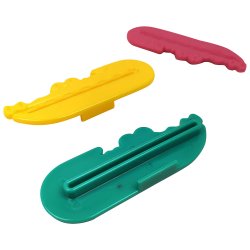 3 stk. Tubeklemmer MundFrisk Crocodile Tubepresser