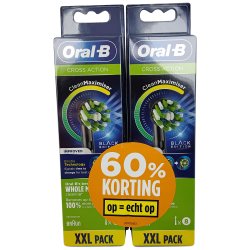 16 stk. BLACK Oral-B CrossAction CleanMaximiser Brstehoveder