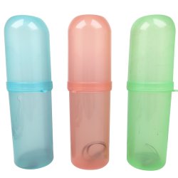 Resefodral fr tandborste och tandkrm transparent