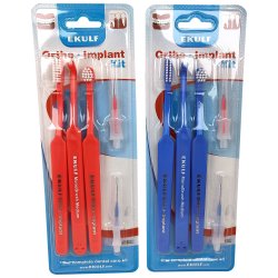 Ekulf Orthodontisk/Implantat Kit - Tandplejest 5 dele