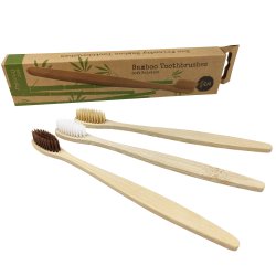Bambu tandborstar DENTAGLO 3 st. Bambu tandborstar