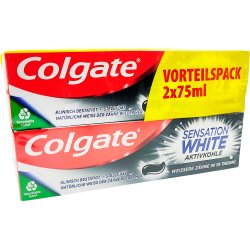 Colgate Tannkrem 2 stk. Sensation White Active Charcoal