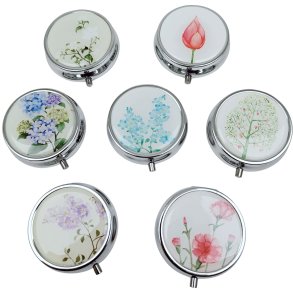 Pilleske Botanisk Have Rund Pilleboks Metal