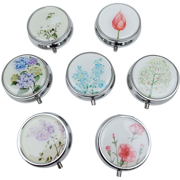 Pillbox Botanical Garden Round Pillbox Metal