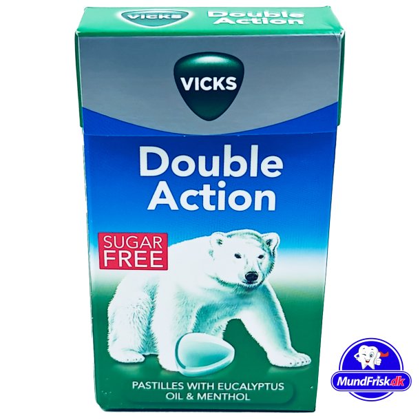 Vicks Halspastiller Double Action Eucalyptus &amp; Menthol 40g