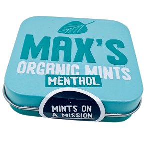 Ekologiska mynttabletter MAX'S Mentholburk 35g