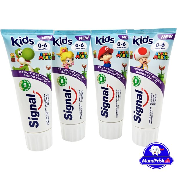 Super Mario Kinderzahnpasta SIGNAL Kids 0-6 Jahre 75 ml